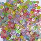 Sequins Mixed Ice Sunburst starburst Paillette 6mm  4 Loose  200 Pieces