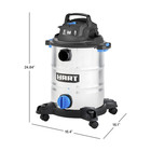 Hart 8 Gallon Wet dry Vacuum  6 Peak Hp Motor  Tank 17 Ft Cleaning Reach