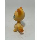Littlest Pet Shop Shorthair Cat 339 Yellow Blue Eyes Authentic Hasbro Lps Toy