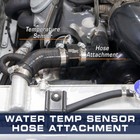 Glowshift 32mm  1-1 4   Water Temperature Gauge Sender Sensor Attachment