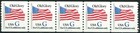 Blue G-rate Scott s 2890 Mnh 5 Coils Pnc5 Plate Numbered A1313