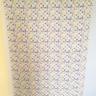  Vintage Baby Nursery Kid Block Number Fabric Cotton White Blue Red 3 5yds