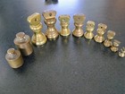 Vintage Bell Balance Scale Weights Lot Of 11 Ounce Gram Weights Mismatched Set