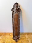 Vintage Single Escutcheon Door Knob Plate Solid Brass 13  Victorian Nice Patina