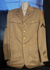 Pre Wwii M1926 Khaki Service Coat  82d Field Artillery Regt 1st Cavalry Division