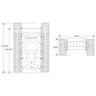 Tracked Robot Tank Chassis Kit With Dc Motor Encoder And Suspension Shock