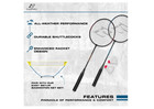 Eastpoint Sports 2 Player Badminton Racket Set  Contains 2 Rackets With Tempered