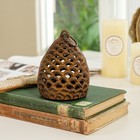 Sungmor Cast Iron Pinecone Candle Lantern Hanging Tealight Holder Tabletop Decor