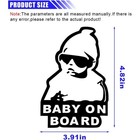 Sticker For Car  Funny Baby Safety Car Signs  Adhesive removable 1pc White