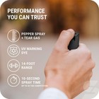 Sabre 3   in   1 Defense Pepper Spray 0 54 Fluid Ounces 15 Grams  Black  2-pack