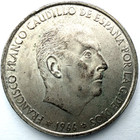 1966 Francisco Franco Cadillo Of Spain 100 Pesetas Silver Spanish