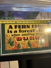 Ultra Rare Original 1950s Forest Fire Poster Near Mint 1st Print   Nice  