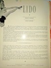 Vintage  November 1964 Lido Cabaret Paris Night Club Program Brightly Colored
