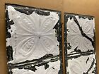 2pc Lot Of 24  By 12  Antique Ceiling Tin Metal Reclaimed Salvage Art Craft