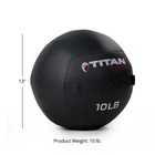 Titan Fitness 12 Lb Composite Wall Ball  Soft Shell Poly-composite Laminate
