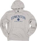 Nhl Officially Licensed Hooded Sweatshirt Embroidery Unisex-adult Gray 55 Cotton