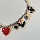 Charm Necklace Choker Gothic Vampire Punk Dark Romance Spiders Bats Skull New