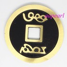 Feng Shui Coins Lucky Chinese Fortune Coin Brass Metal Ching Money Display 8cm H