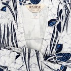 Vtg Japanese Womens Hot Spring Hotel Nemaki Cotton Kimono Yukata Size Medium  D