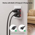 3 Pack Grounded Outlet With On Off Switch Single Plug In Power Button Black New