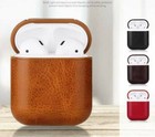 Premium Luxury Leather Airpods Charging Case Cover Skin For Apple Airpod 1 2