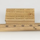 Cribbage Board Small Wood Folding 3x2 Brass Hinge Travel Portable Game Complete