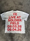 Ye Live At Soldier Field 09 03 26-09 04 26 White Graphic T-shirt Size 1 S m