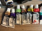 Lot Of 28 Winsor   Newton Galeria Acrylic Color Paint Metallic-all Soft Tubes
