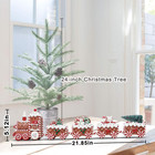 Gingerbread Christmas Decorations - Prelit Gingerbread Decor Train Figurines - 2