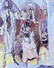 Max Weber    talmudists    Jewish American Cubist 35mm Art Slide