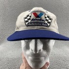Vintage Valvoline Hat Cap Snap Back White Racing Performance Wool Nascar 90s Men