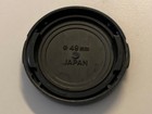 Minolta Genuine 49mm - Black - Snap On pinch On - Front Camera Lens Cap