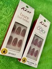 Kiss Bare But Better Bordeaux   Salon Color Malbec Medium Oval Press-on Nails