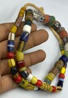 Antique Ancient Near Eastern Marocco Old Glass Beads Necklace Rare Unique