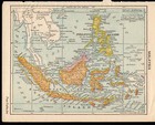 1917 Antique Malaysia Map Vintage Philippines Borneo Map Smap 2118