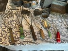 Large Lot Kitchen Utensils Tools Vintage   Antique Primitive Mashers Pie Pans