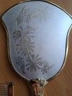 Vintage 1960s 3 Pc Vanity Dresser Set Mirror Brush Comb Goldtone Exc Cond