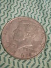 Vintage Large 3  1964 Kennedy Half Dollar Novelty Coin Metal Paperweight 