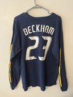 Adidas La Galaxy Beckham 23 Jersey Tee Size Large Blue Mls Soccer Football 2007