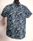 New O neill Shoreside Short Sleeve Hawaiian Shirt Blue  Size Medium