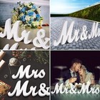 Mr   Mrs Letters Wedding Wooden Sign Party D  cor Decoration Table Top Standing
