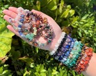 Gemstone Chip Bracelets - Buy 2 Get 1 Free   natural Crystal Chip Bracelets 