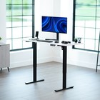 Vivo Electric 60    X 24    Stand Up Desk   White Table Top  Black Frame