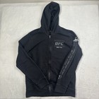Reebok Ufc Black Full Zip Long Sleeve Hoodie Sweatshirt Active Men s Medium