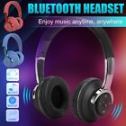 Wireless Bluetooth Headphones Over Ear Led Headset Stereo Noise Cancelling Us