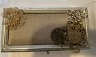 Vtg Decorative Silvestri Wooden Trinket Box 10   x 5    Silver   Jeweled Home Decor