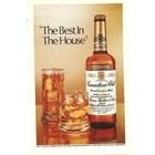 Print Ad Canadian Club Whisky Vintage 1982 The Best The House Whiskey Cocktail