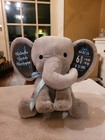Birth Announcement Personalized Elephant Baby Newborn Stuffed Animal Custom