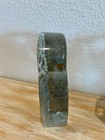 Vintage Blenko Owl Bookends Pair Clear Art Glass  Mid Century Modern Excellent 