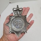 Vtg Metropolitan Police Hat Badge Plate Very Nice
